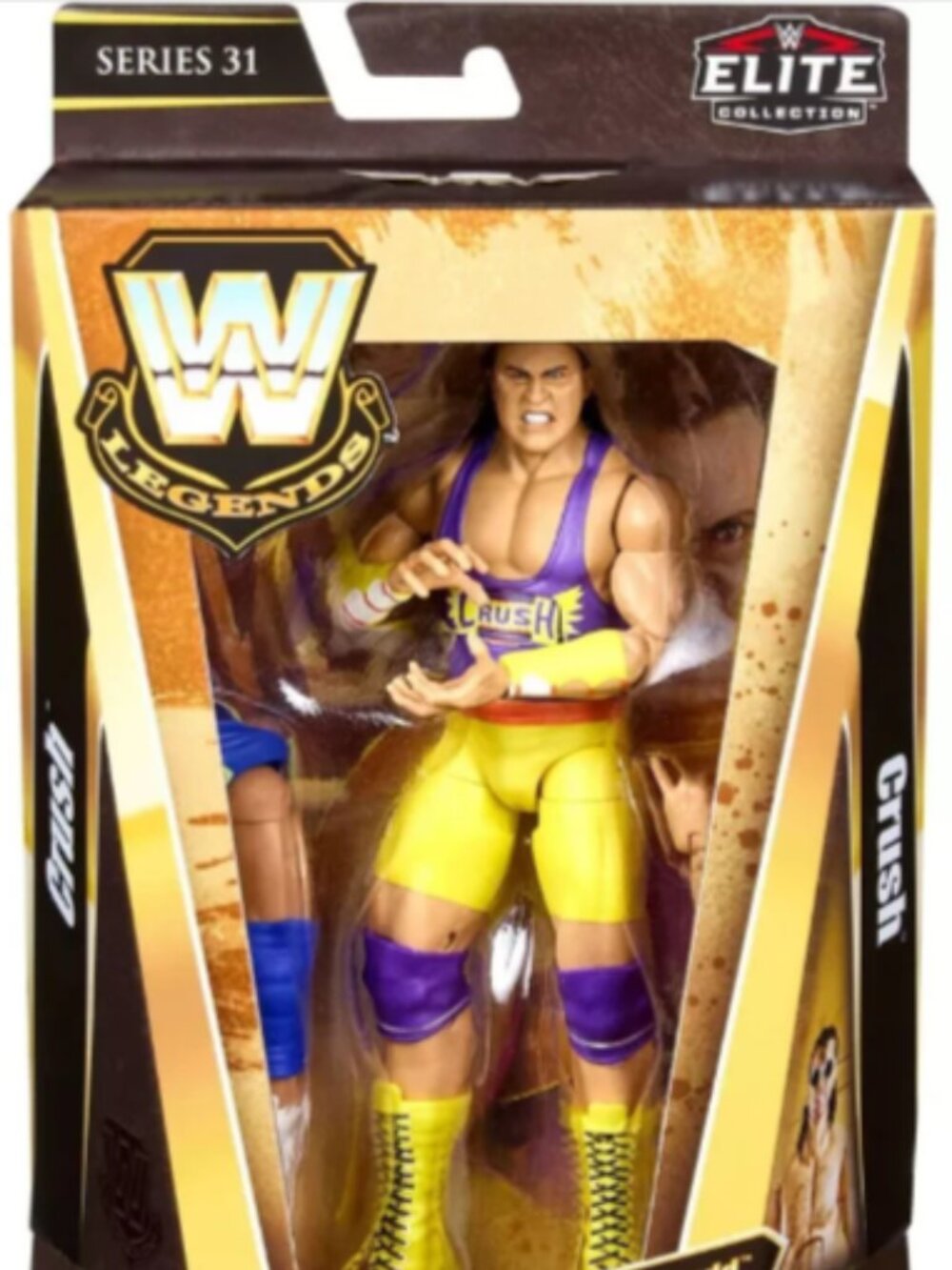 New in Sealed Box WWE Elite Legends Series 31 Diamond Studd Crush Action Figure